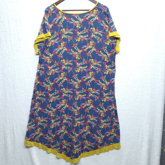 Tommy Bahama Dress Womens XL Blue All Over Print Tropical Beachwear Stretch - Picture 6 of 7
